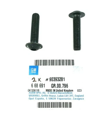 2x Original Vauxhall Flat round Screw Clutch Actuation Omega A Lotus - 90393281 - Image 1 of 3