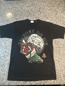 Vintage 90s Phoenix Coyotes T Shirt Old Logo Tee Adult Sz M/L NHL - Picture 1 of 10