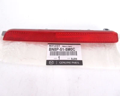 Reflector de parachoques trasero izquierdo conductor genuino OEM Mazda BN8P-51-5M0C 2007-2009 CX-7 Foto 1 de 4