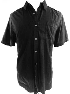 AMPLIFY Herren schwarzes Shirt kurzärmlig Knopfleiste Größe XL $ 35 - Bild 1 von 11