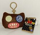Fuggler Funny Ugly Monster Clip on Backpack KeyChain Plush Keyring Brown Monster