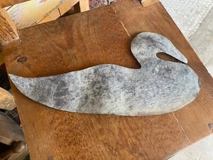 Early American Primitive/folk art Hammered Etched Copper Duck, Decoy? - Picture 1 of 10