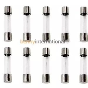 5x 10A 250V 3AG FAST BLOW FUSES GLASS Car Auto Quick - Picture 1 of 1