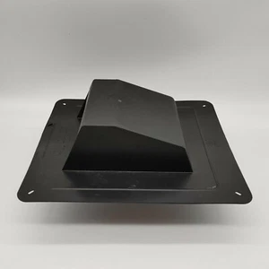 Duraflo 6011BL Exhaust Ventilation Roof Vent With Flap And Attached Collar Black - Picture 1 of 12