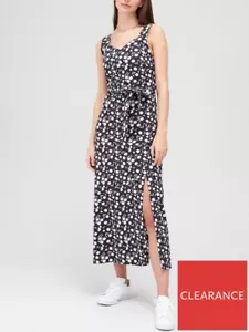 Wickel Maxikleid Blumen Gänseblümchenmuster blau-weiß Gr. 10 Baumwolle V von Very - Bild 1 von 4