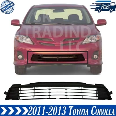 New Front Lower Center Grille Textured For 2011-2013 Toyota Corolla - Imagem 1 de 4