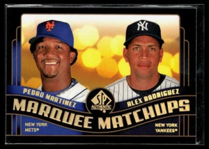 Pedro Martinez / Alex Rodriguez 2008 SP Authentic Marquee Matchups #MM-49 - Picture 1 of 2