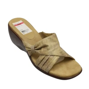 Sandalias de aerosoles para mujer 9 zapatos sin cordones con estampado de piel de serpiente tostados - Imagen 1 de 10