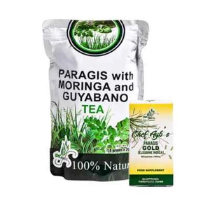 Chef Ayb's Power Bundle|| Paragis with Moringa and Guyabano Tea and Gold Capsule - Picture 1 of 2