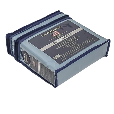 U.S. Polo Assn. Twin XL Sheet Set Solid Light Blue 4 Piece Set Free Shipping - Image 1 of 4