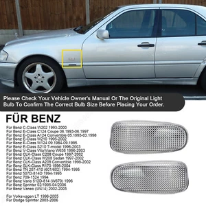 für Mercedes W202 W208 W210 SLK CLK Sprinter Klarglas Led Seitenblinker Blinker* - Bild 1 von 10