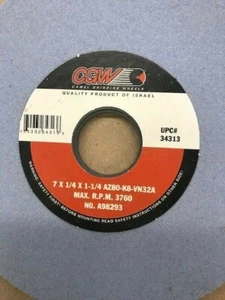 7" x 1/4" x 1-1/4" 80K FLÄCHENSCHLEIFSCHEIBE AZ FÜR EDELSTAHL CGW #34313 - Bild 1 von 4