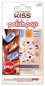 Kiss Nail Art Kits - Real Crystals - Polish Pop - Many Pop Accent Stickers 