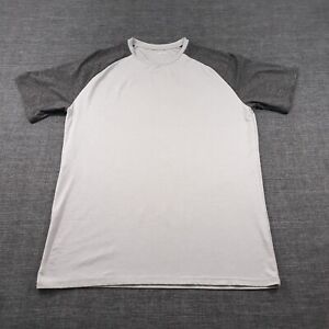 01.ALGO T-Shirt Mens Size L Tall Gray Performance Raglan Sleeve Responsible