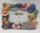 COLORFUL LADIES HATS PICTURE FRAME~kentucky derby girly fruit flower photo