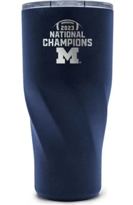 Michigan Wolverines 2023 CFP National Champions 20Oz Stainless Steel Tumbler - Picture 1 of 1