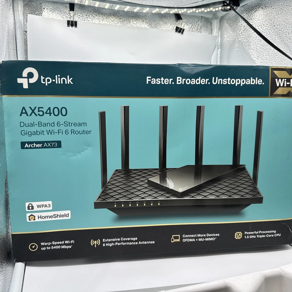 TP-LINK AX5400 Dual-Band Gigabit Wi-Fi 6 Router (Archer AX73) - Image 1 of 4