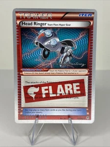 Pokemon Trainer | Head Ringer | Team Flare Hyper Gear | 2014 Card | World Champi - Picture 1 of 2
