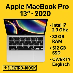 💻 Apple MacBook Pro 13 Retina | MAC Touch Bar i7 | 32GB | 512GB | 2020 | QWERTY - Bild 1 von 20