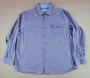 Tommy Bahama Men's XL Blue Striped Button-Up Long Sleeve Casual Shirt - Picture 1 of 11
