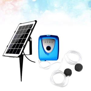 Fish Tank Oxygen Pump Dual Blowhole Solar Power Aquarium Pump - Picture 1 of 11