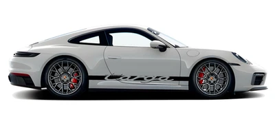Juego de calcomanías gráficas a rayas laterales Targa personalizadas Porsche 911 2020-2025 992 Foto 1 de 4