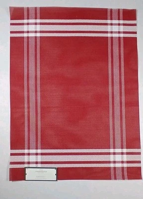 Threshold 4 Red And White Vinyl Placemats - Image 1 of 4