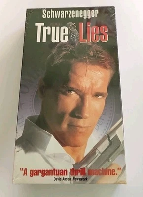 True Lies VHS SEALED Watermarks Fox Schwarzenegger Jamie Lee Curtis VTG  - Image 1 of 4