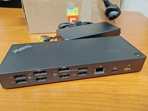 40AF Lenovo ThinkPad Hybrid USB-C Dock Docking Station 4K DUD9011D1 - Photo 1/4