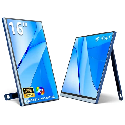 16-Inch 60HZ Gaming Portable Monitor for Laptop, 16:10 IPS 1200P Display LCD  - Image 1 of 4