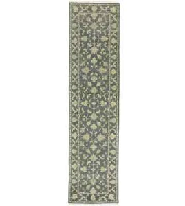 Muted Floral Narrow Runner Rug Wool Transitional Oriental Decor Carpet 2'3X12 ft - Picture 1 of 16