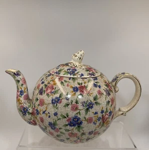 Vintage Royal Winton Grimwades Old Cottage Chintz Tea Pot Elite 1930 - Picture 1 of 12