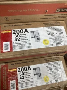 Main Breaker 200 Amp 30-Space 42-Circuit Outdoor Ring Solar-Ready Neutral CSED - Picture 1 of 1