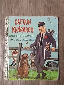 Little Golden Book CBS TV Captain Kangaroo & The Beaver 1972 Cover Price 39 Cent - Foto 1 di 8