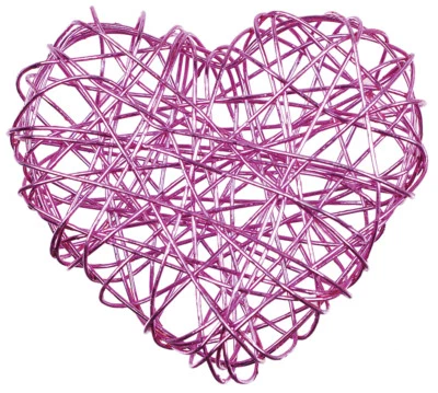 6/12/24erSet Drahtbälle Drahtherzen PINK Drahtkugel Dekokugel Dekoball 45 mm - Bild 1 von 3