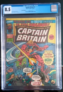Captain Britain #3 CGC 8.5 1976 - 3° apparizione di Captain Britannian - Marvel UK - Foto 1 di 3