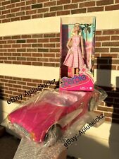 🦩AMC Barbie The Movie Pink Corvette Car Popcorn Bucket W/ Doll Bundle New!!