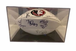 Florida State Seminoles NCAA Autographed Football 2010 Embroidered 8 Signature - Picture 1 of 15
