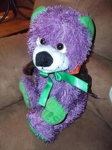 Bear Purple Halloween Colorful Spiderweb Cape Tony Toy Puli Int'l Stuffed Plush - Picture 1 of 6