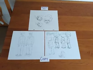 ORIGINAL ART The Boondocks Huey Freeman pencil line sketch RARE from TV Show - Picture 1 of 6