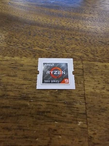 1 pcs Genuine AMD RYZEN 9 7000 Series Badge Sticker 2cm X 1.5cm Canada Shipping - Picture 1 of 1