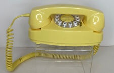 Crosley Princess Desk Phone Yellow Model CR-59 Aug 2003 Mock Rotary Push Button