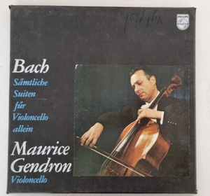 Gendron Bach Complete Suites For Cello Netherlands PHILIPS 835 272/74 3LP - Picture 1 of 9