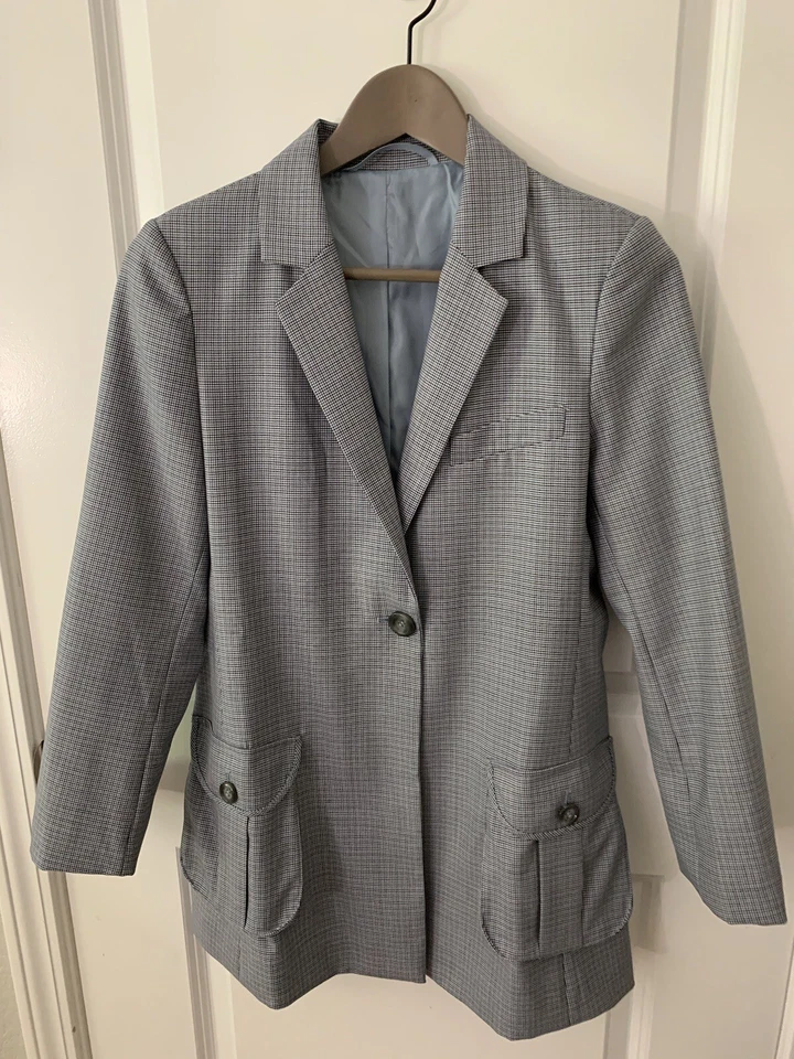 BALENCIAGA Blazer Check FR 38 — 第 1/4 张图片