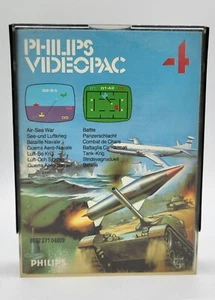 Philips Videopac Videospiel 4 See und Luftkrieg Panzerschlacht 1980 Vintage - Bild 1 von 5