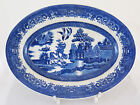 Plate Of Ceramics Willow Ironstone Vintage Ceramic Willow Plate R120