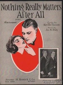 1925 Fleeson und Daly Noten Nichts wirklich zählt - Bild 1 von 1