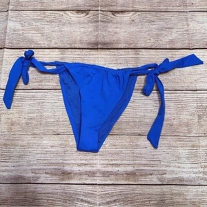 Neu ohne Etikett Zara leuchtendes royalblaues Schwimmen Bikiniunterteil Größe M - Bild 1 von 9