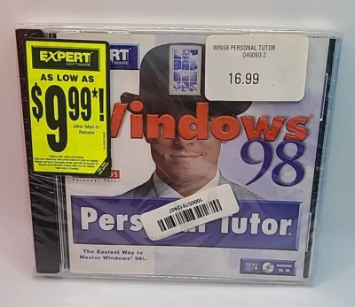 Windows 98 Personal Tutor (PC CD-ROM, 1998, Learnkey Expert Software) New Sealed - Image 1 of 3