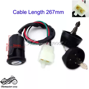 Ignition Key Switch For Eton Viper Sierra Impuls Rascal 50cc 70cc 90cc ATV Quad - Picture 1 of 5